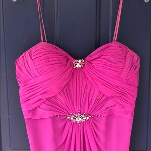 Pink/magenta ball gown
